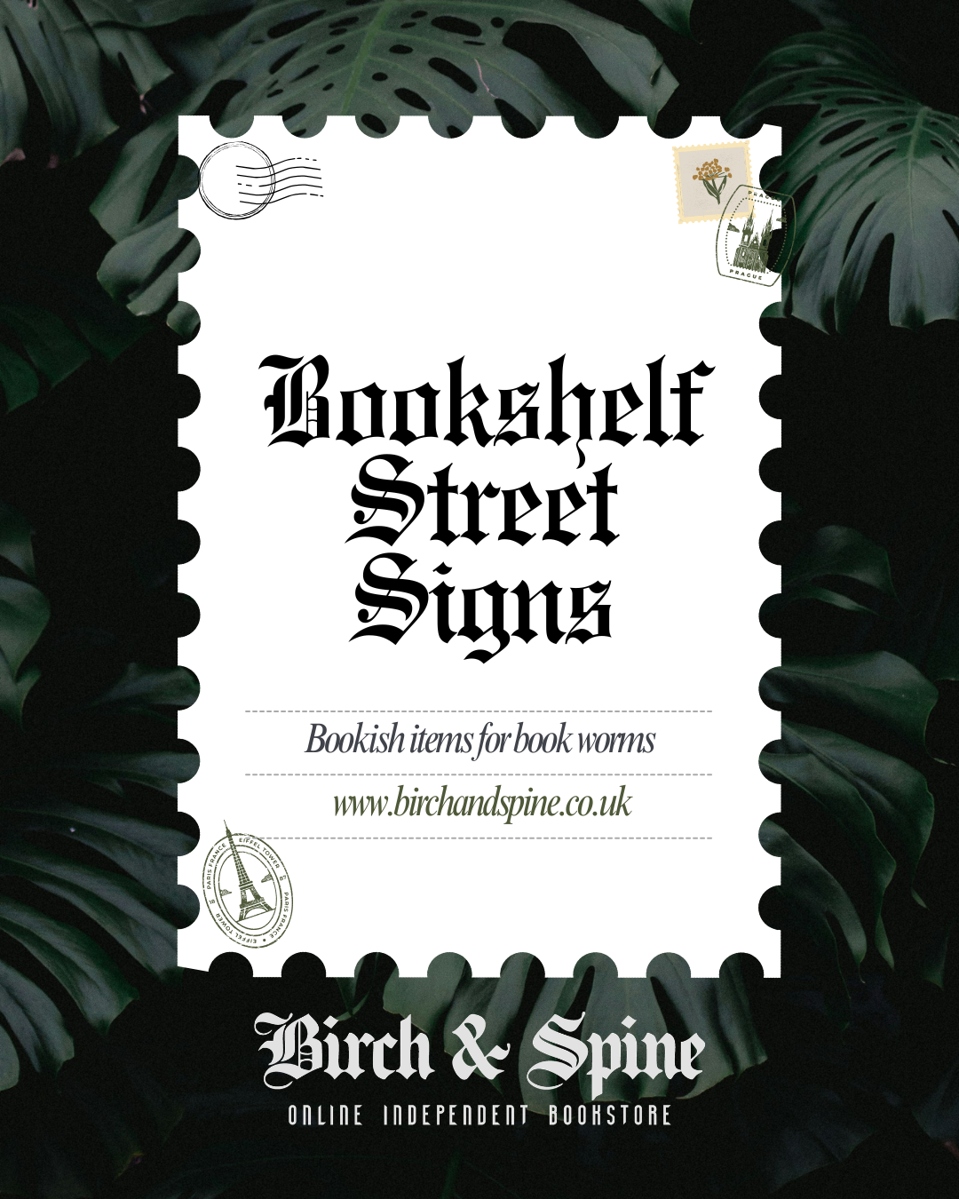Bookshelf Street Signs