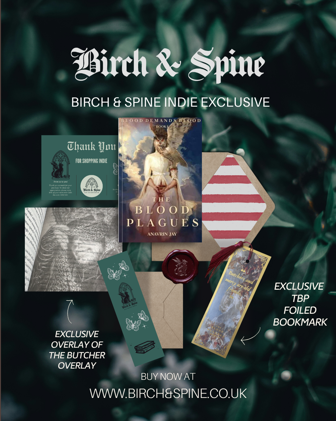The Blood Plagues by Anavrin Jay Birch & Spine Exclusive