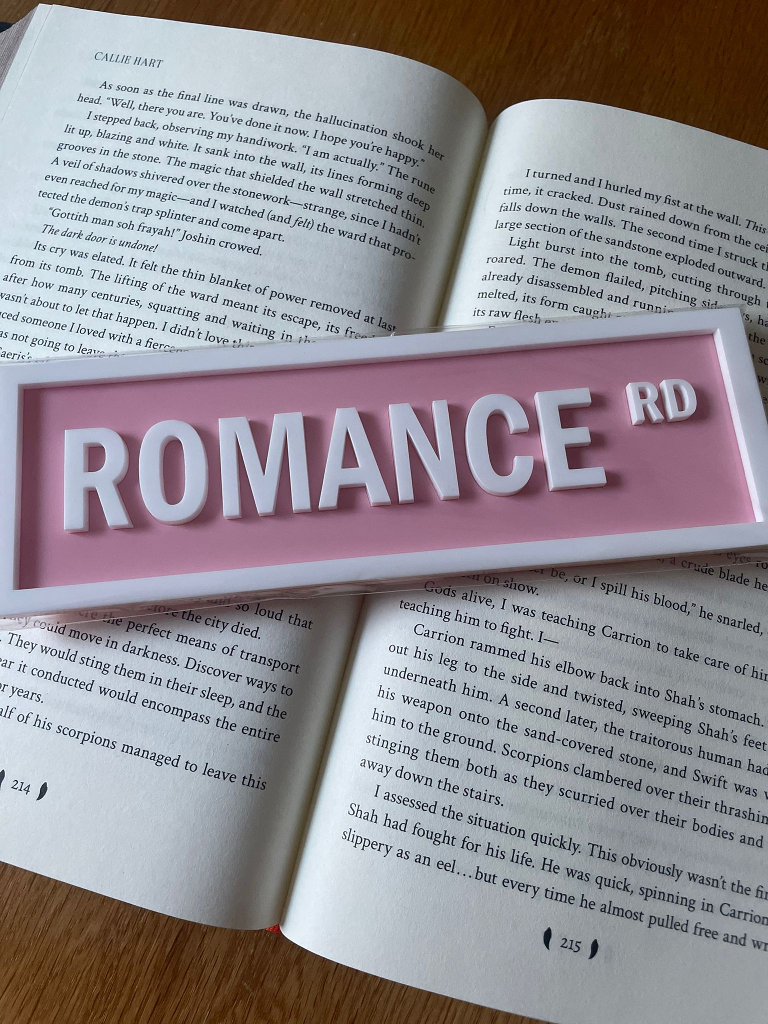 Romance Rd Street Sign - Pastel Pink