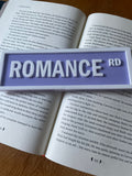 Romance Rd Street Sign - Pastel Purple